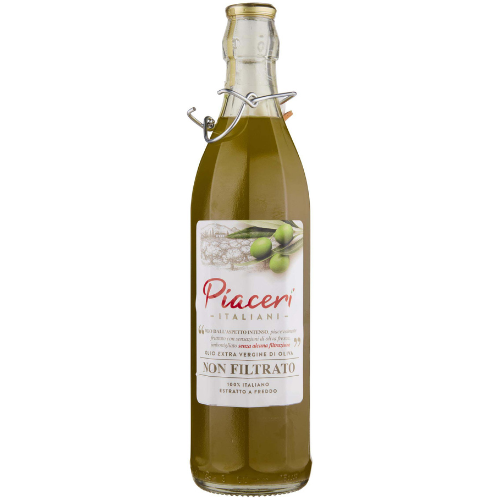 Olio extra vergine di oliva 100% italiano non filtrato