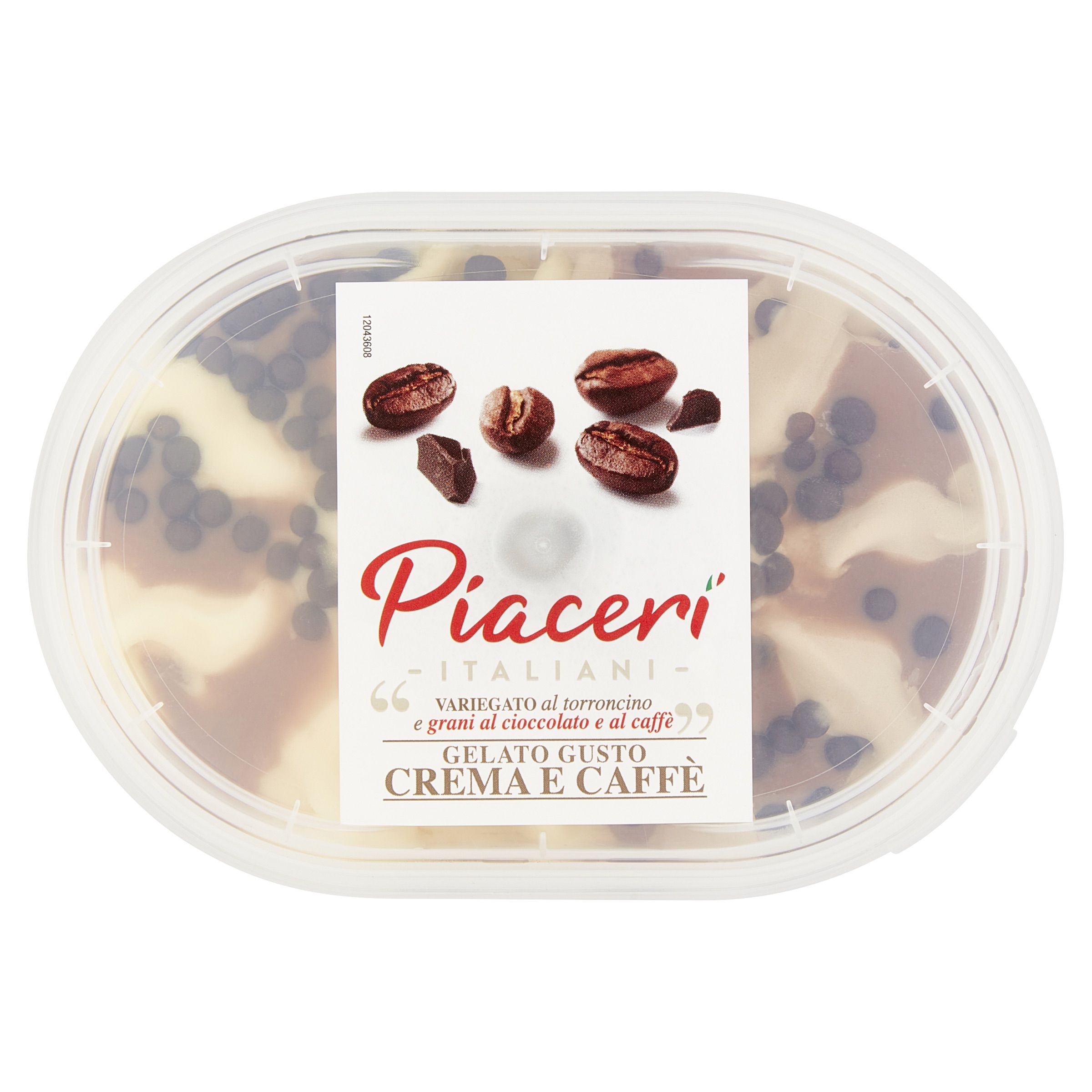Crema e caffè variegato al torroncino