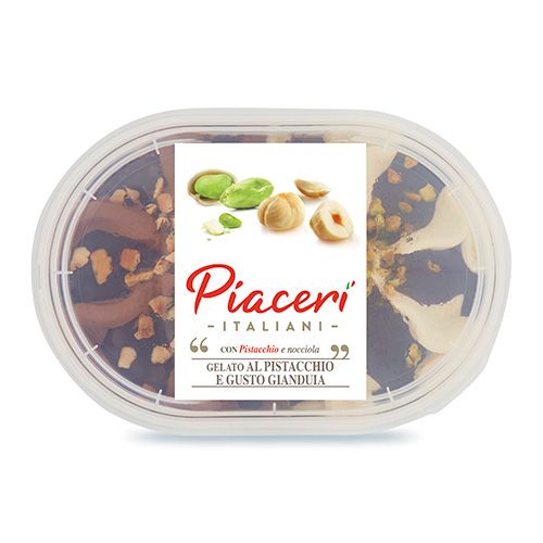 Pistacchio di Sicilia e gianduia