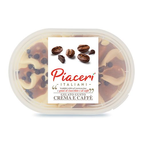 Crema e caffè variegato al torroncino