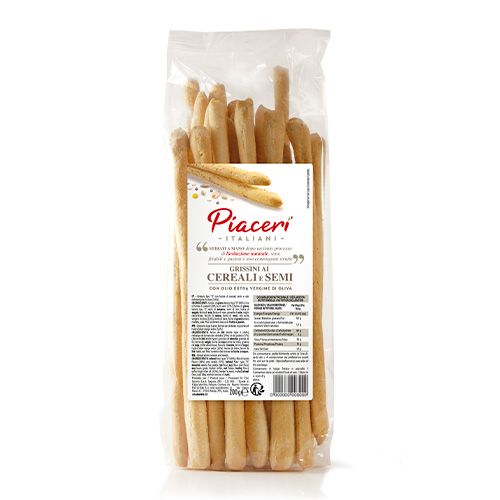 Cereal and seed breadsticks