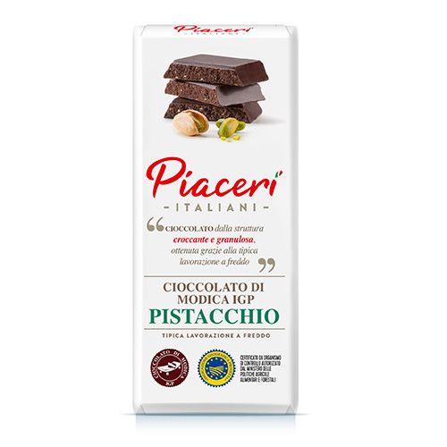 PGI chocolate from Modica with pistachio