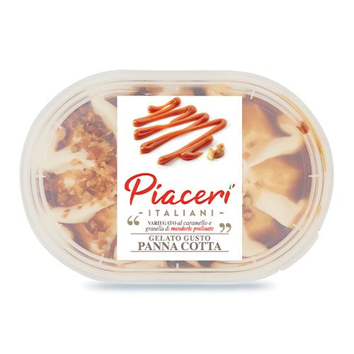 Panna cotta variegata al caramello