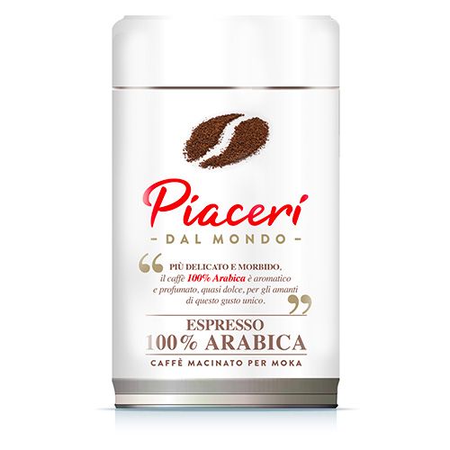 100% Arabica coffee tin