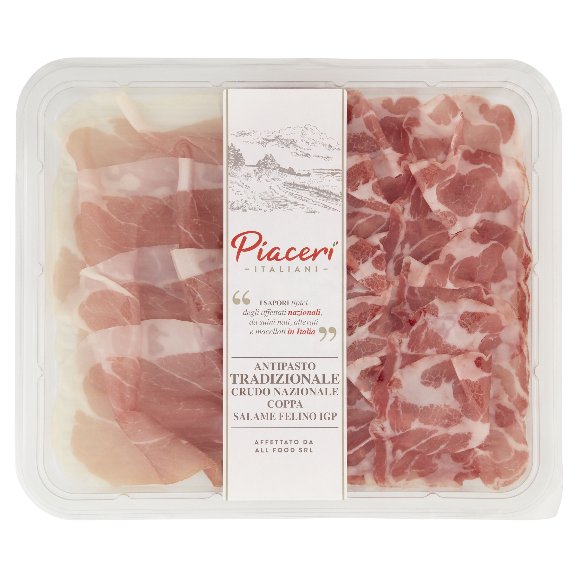Antipasto_TradizionalAntipasto Nazionale con Crudo Nazionale Coppa Salame Felino IGP