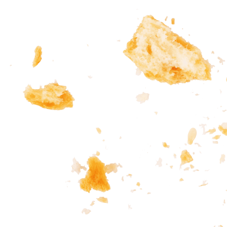 Carasau bread isolated