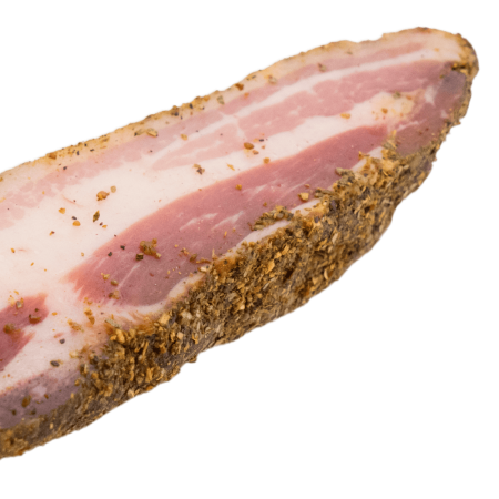 Guanciale e Lardo isolated