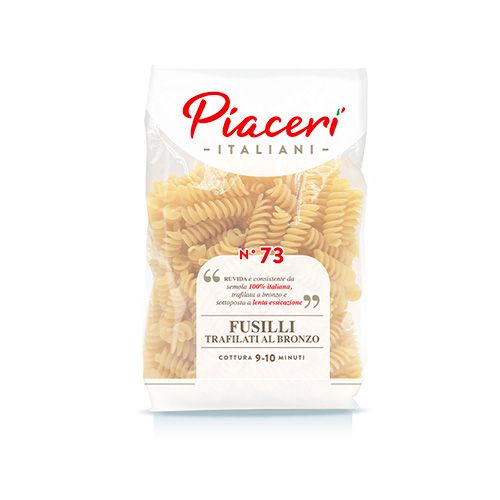 Fusilli di semola 100% italiana