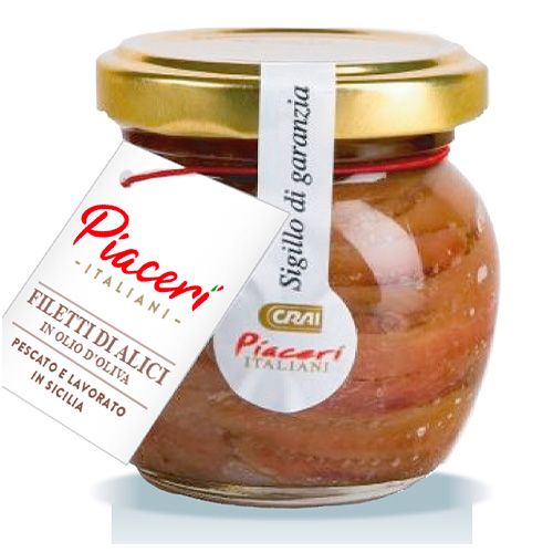 Filetti di alici in olio di oliva