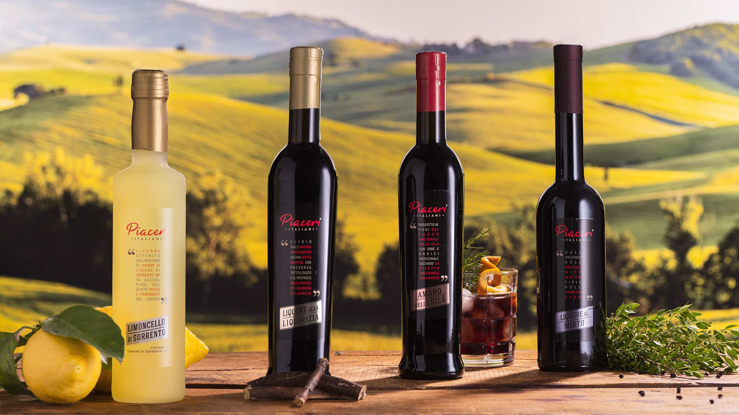 Italian Liqueurs Piaceri Italiani Has Chosen the Best for You
