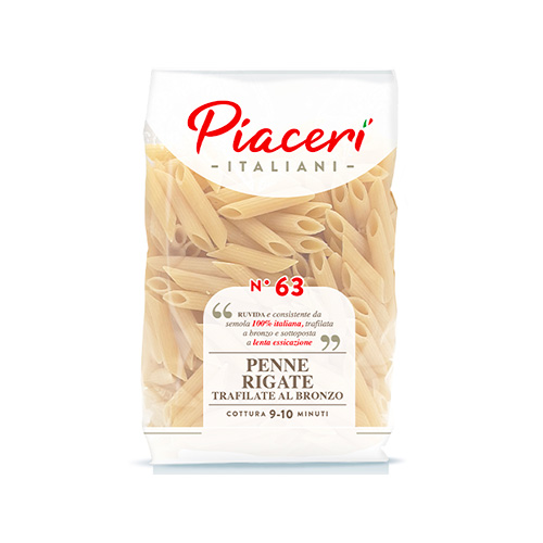 100% ltalian semolina Penne rigate