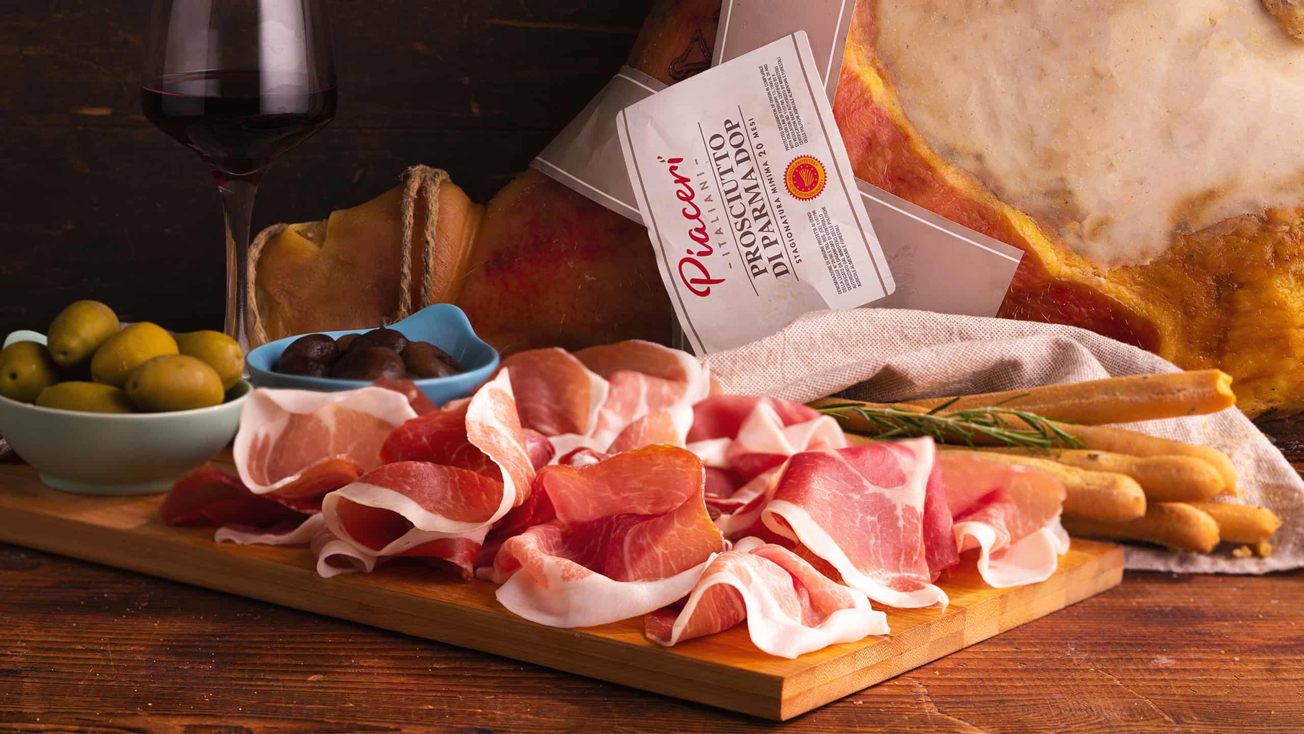Prosciutto Crudo and Culatello Piaceri Italiani