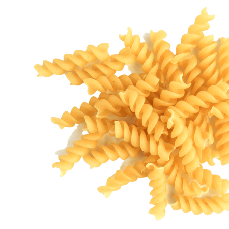 Semolina pasta isolated